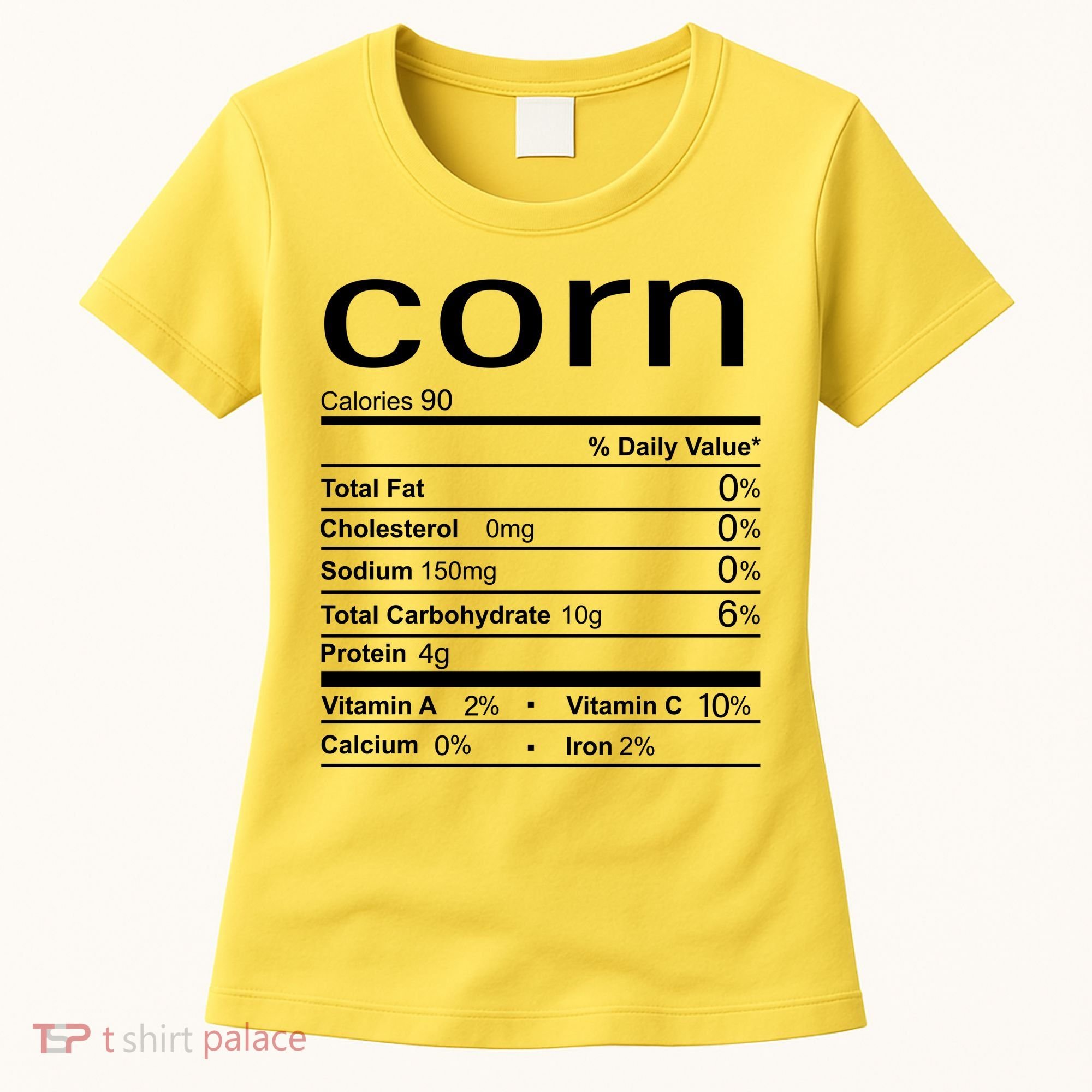 Corn Nutritional Facts Funny Thanksgiving Women's T-Shirt