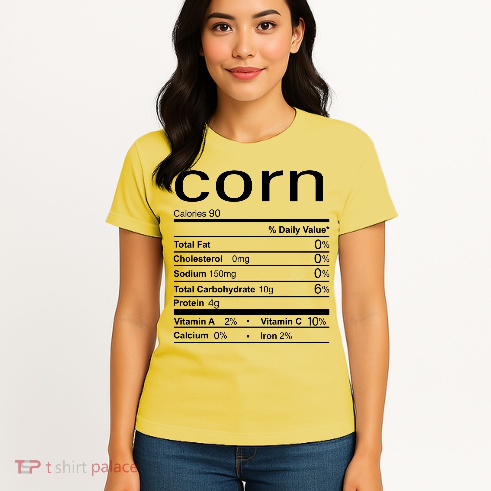 Corn Nutritional Facts Funny Thanksgiving Women's T-Shirt