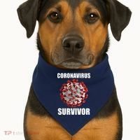 Coronapocalpse Survivor USA-Made Doggie Bandana thumb 1