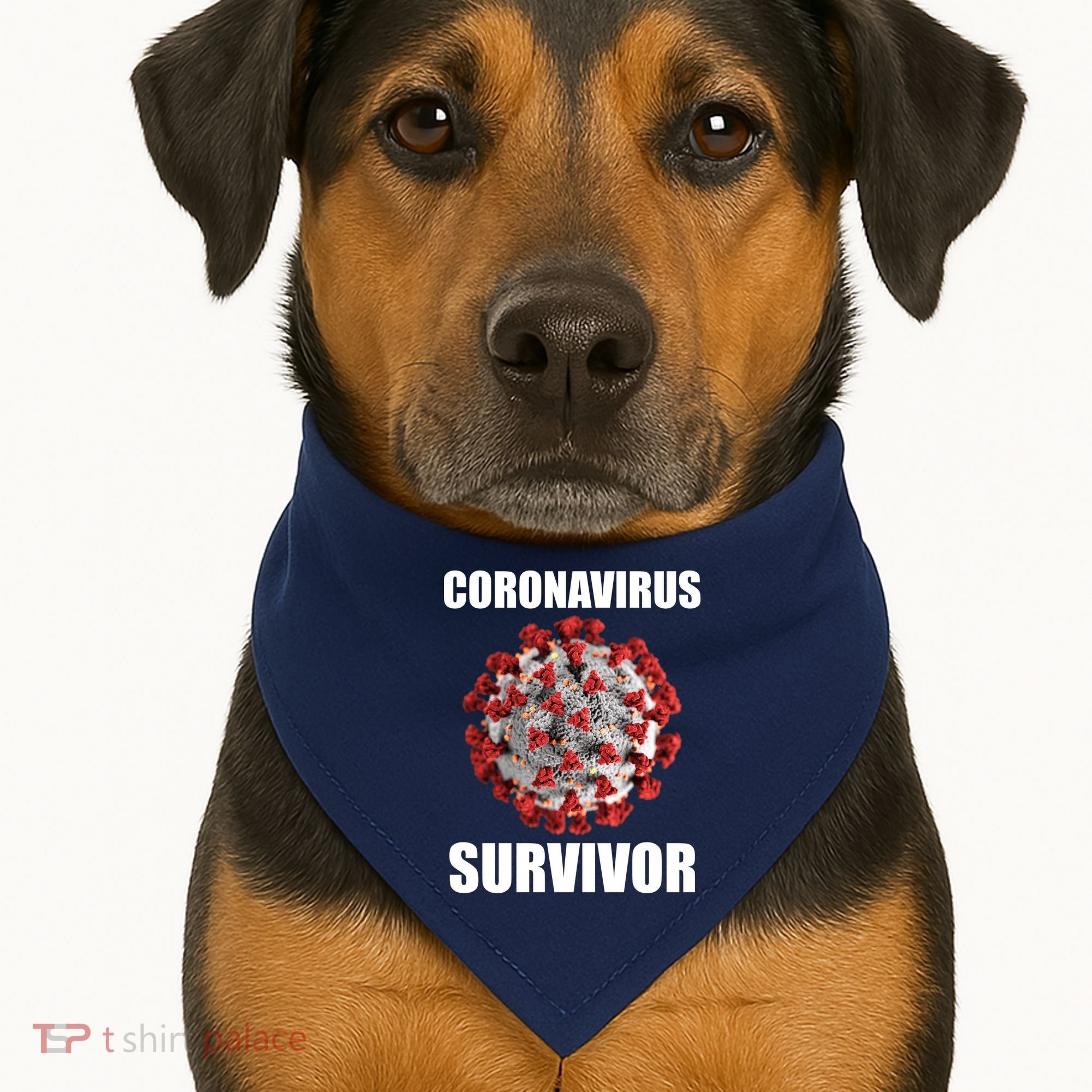 Coronapocalpse Survivor USA-Made Doggie Bandana