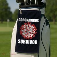 Coronapocalpse Survivor Golf Towel thumb 2