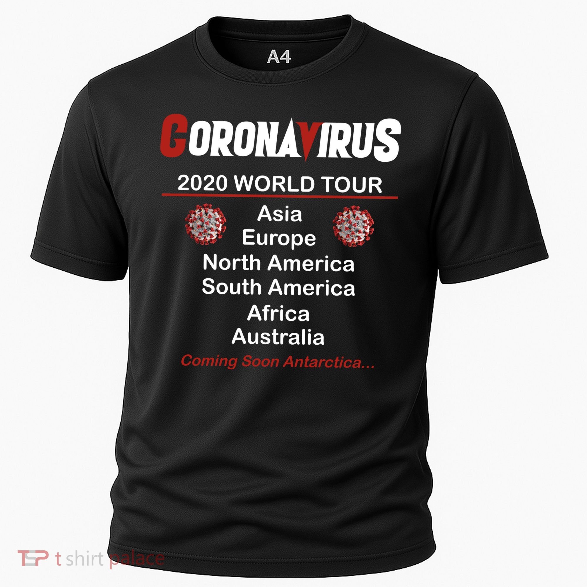 Coronavirus 2020 World Tour Cooling Performance Crew T-Shirt