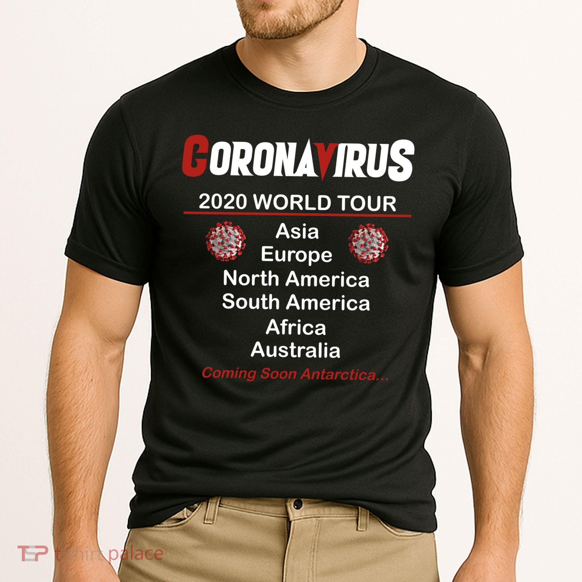 Coronavirus 2020 World Tour Cooling Performance Crew T-Shirt