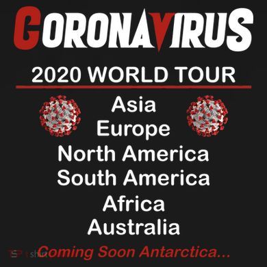 Coronavirus 2020 World Tour Cooling Performance Crew T-Shirt