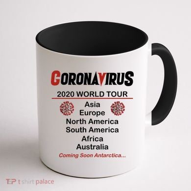 Coronavirus 2020 World Tour Coffee Mug back