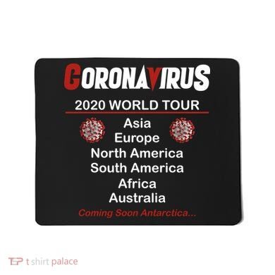 Coronavirus 2020 World Tour Mousepad
