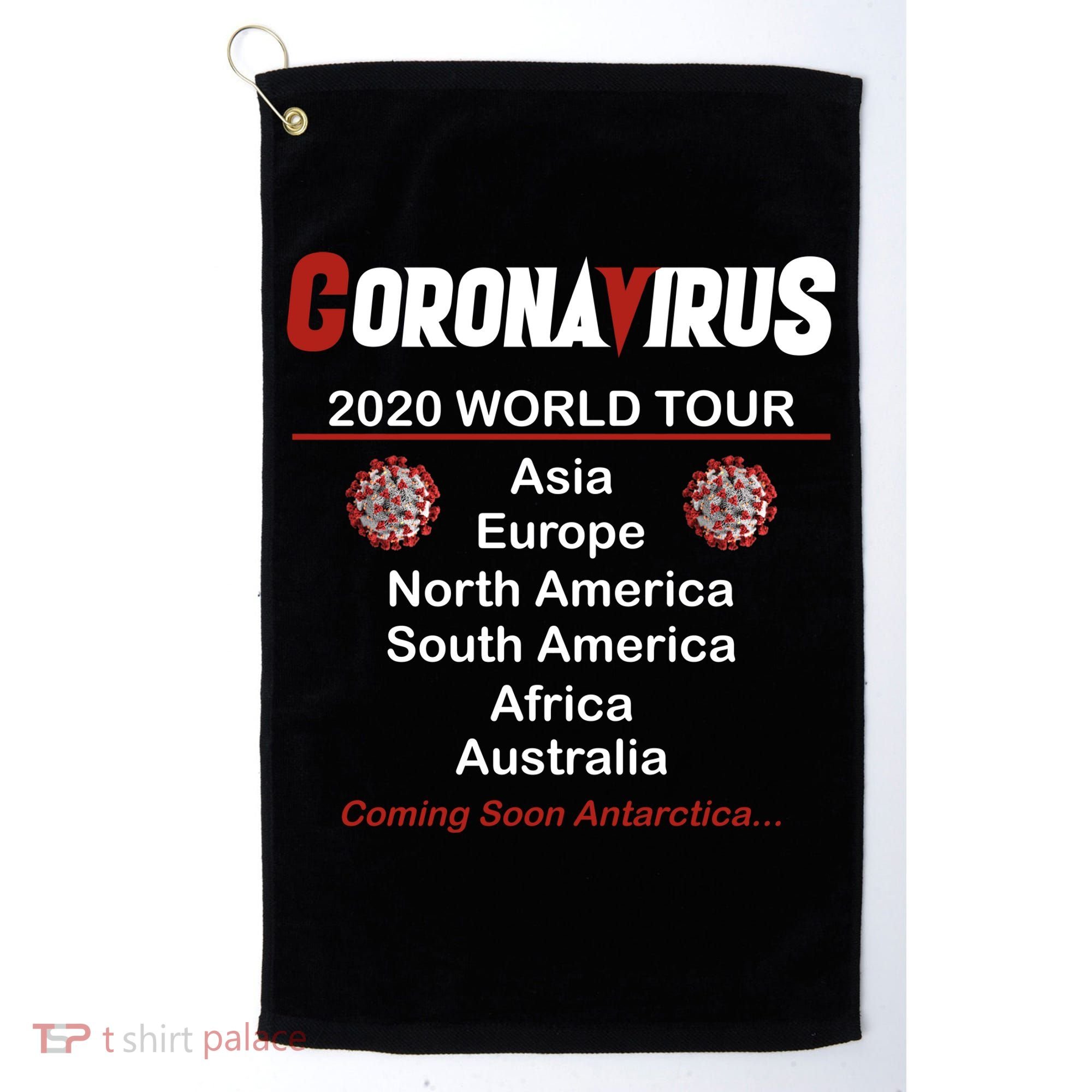 Coronavirus 2020 World Tour Golf Towel