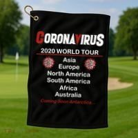 Coronavirus 2020 World Tour Golf Towel thumb 1