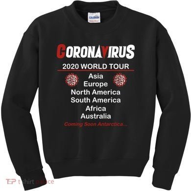 Coronavirus 2020 World Tour Kids Sweatshirt