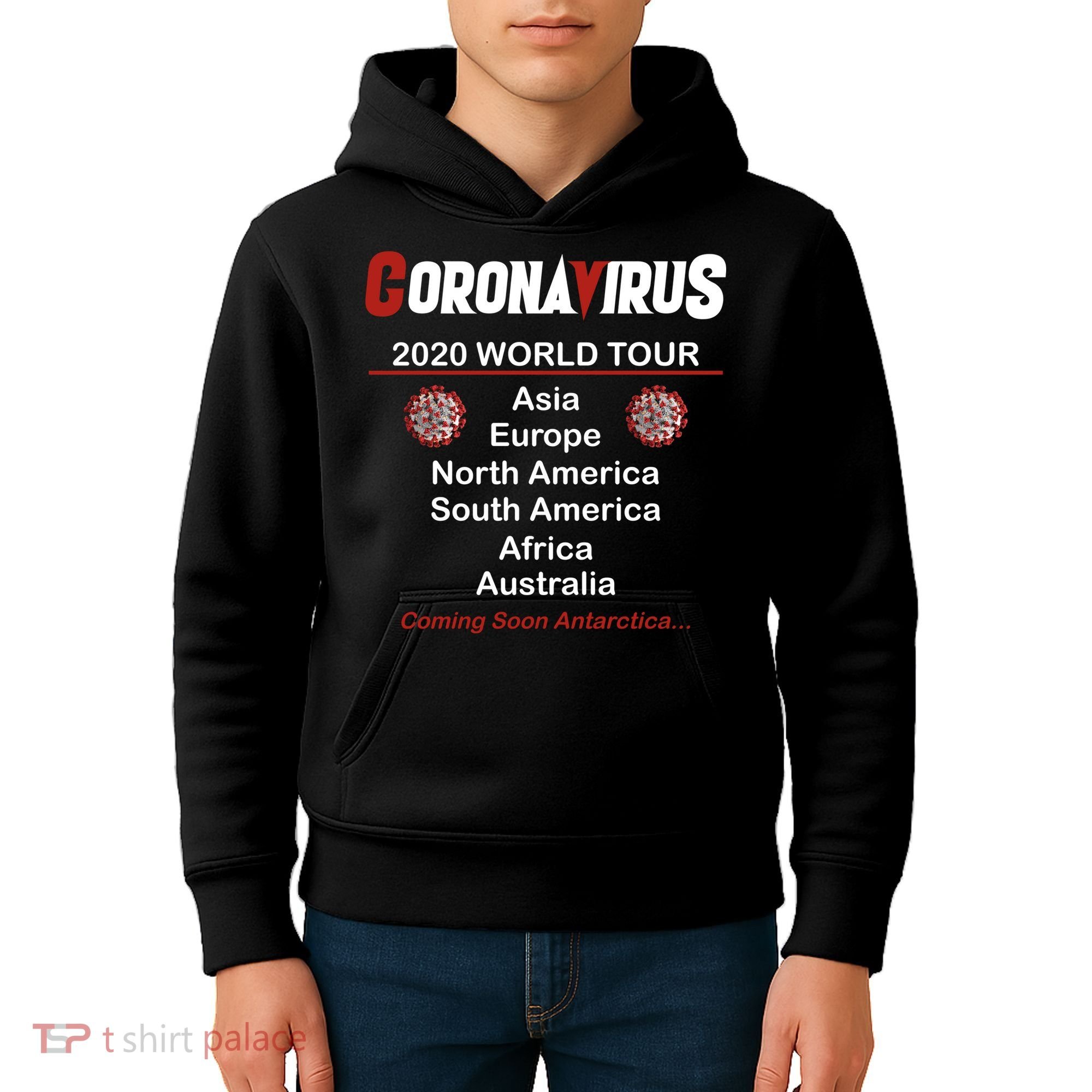 Coronavirus 2020 World Tour Kids Hoodie