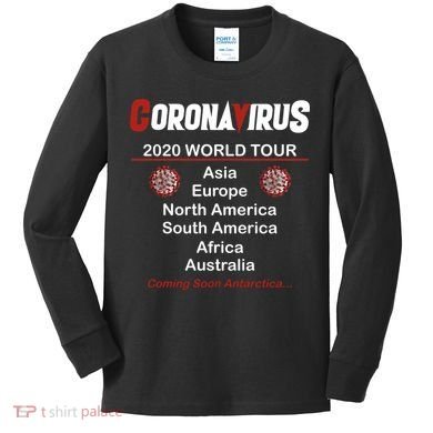 Coronavirus 2020 World Tour Kids Long Sleeve Shirt