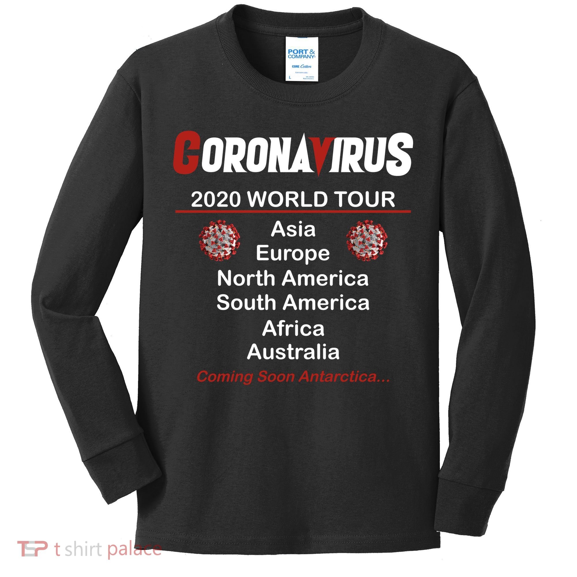 Coronavirus 2020 World Tour Kids Long Sleeve Shirt