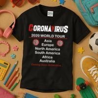 Coronavirus 2020 World Tour Kids T-Shirt thumb 3
