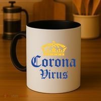 CoronaVirus Crown Logo Coffee Mug thumb 4