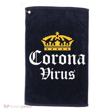 CoronaVirus Crown Logo Golf Towel