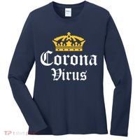 CoronaVirus Crown Logo Women's Long Sleeve Shirt thumb 0
