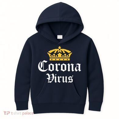 CoronaVirus Crown Logo Kids Hoodie
