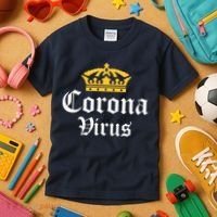 CoronaVirus Crown Logo Kids T-Shirt thumb 3
