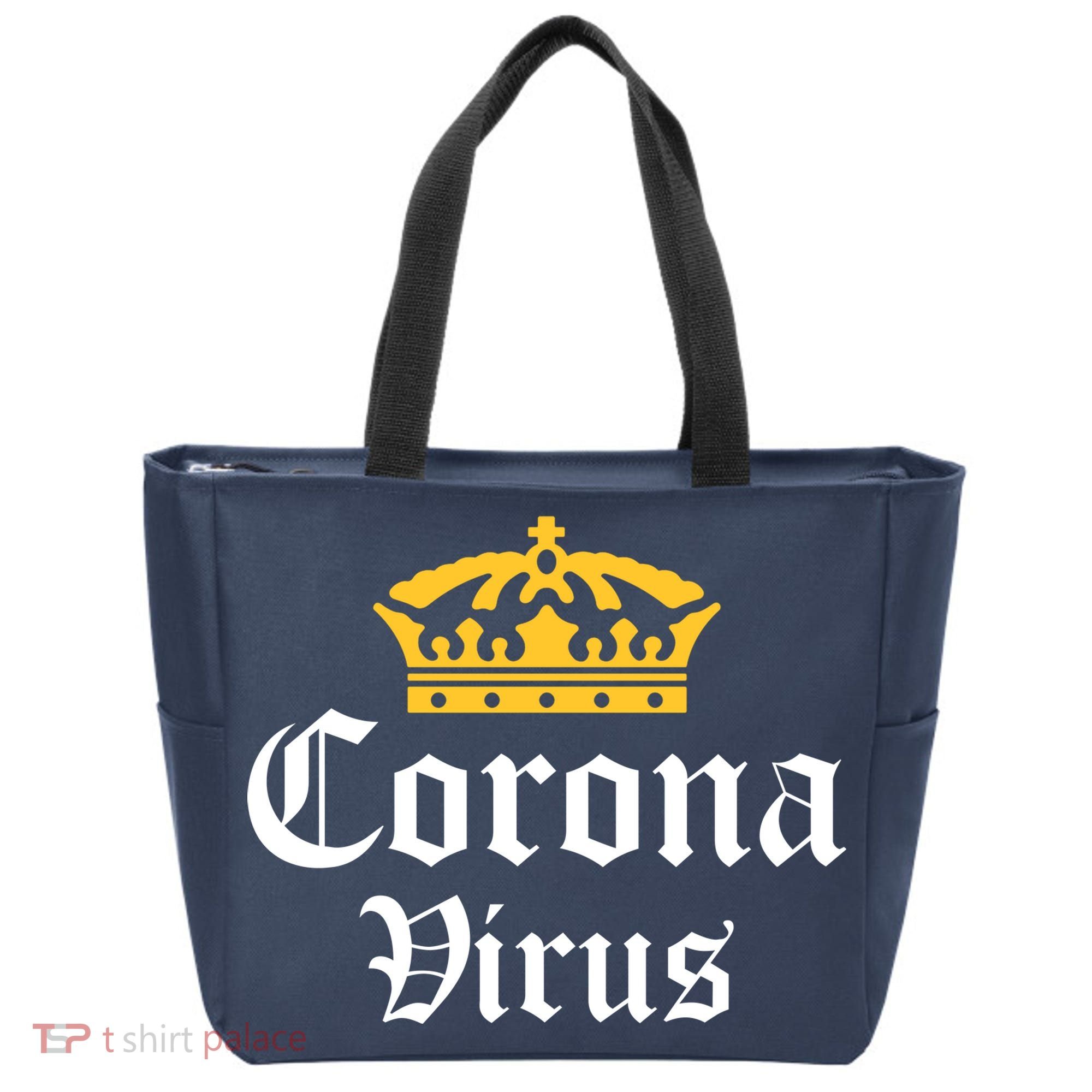 CoronaVirus Crown Logo Tote Bag