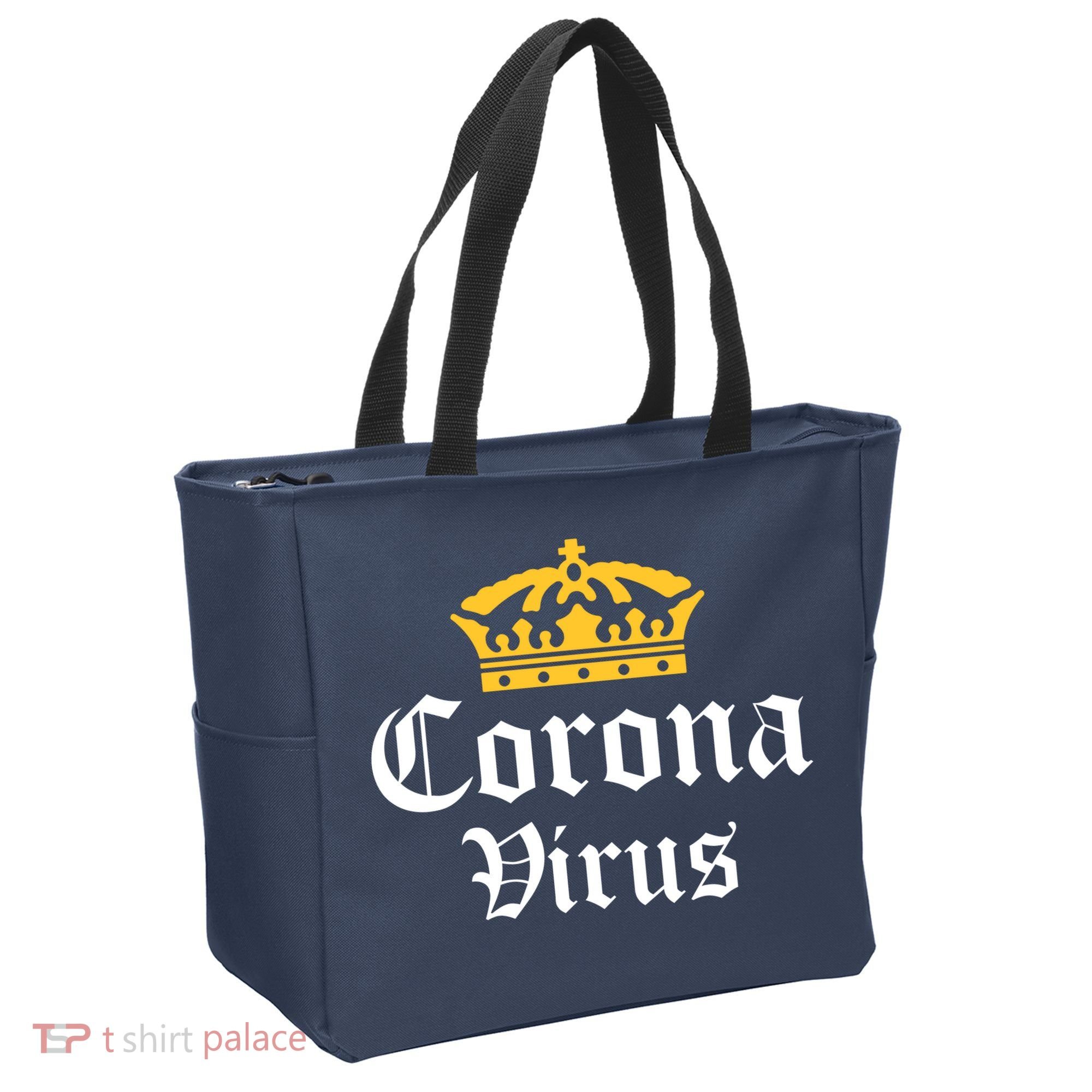 CoronaVirus Crown Logo Tote Bag