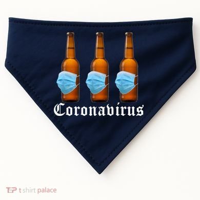 Coronavirus Funny Beer Doctor USA-Made Doggie Bandana