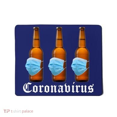 Coronavirus Funny Beer Doctor Mousepad