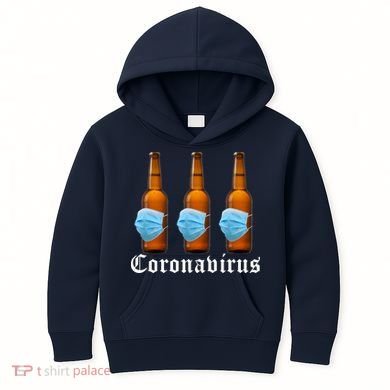 Coronavirus Funny Beer Doctor Kids Hoodie