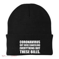 Coronavirus Out Here Canceling Everything But These Bills Beanie thumb 0