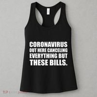 Coronavirus Out Here Canceling Everything But These Bills Women's Tank Top thumb 3