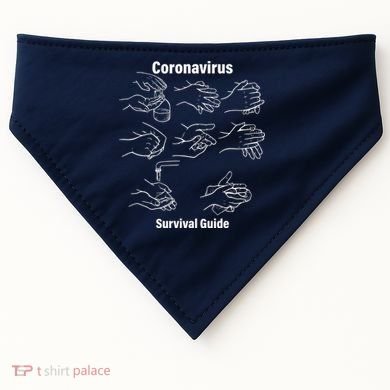 Coronavirus Survival Guide USA-Made Doggie Bandana