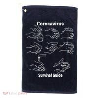 Coronavirus Survival Guide Golf Towel thumb 0