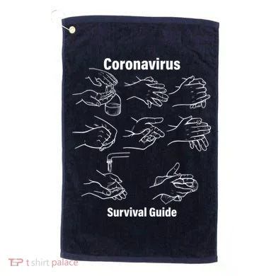 Coronavirus Survival Guide Golf Towel