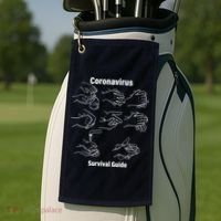 Coronavirus Survival Guide Golf Towel thumb 2