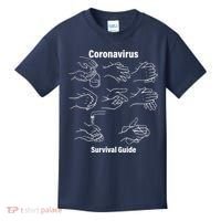 Coronavirus Survival Guide Kids T-Shirt thumb 0