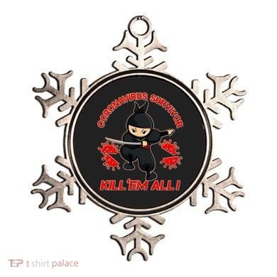 Coronavirus Survivor Ninja Kill Em' All Ornament