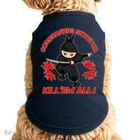 Coronavirus Survivor Ninja Kill Em' All Doggie Tank thumb 0