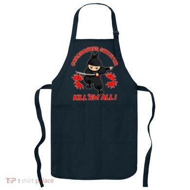 Coronavirus Survivor Ninja Kill Em' All Apron