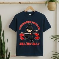 Coronavirus Survivor Ninja Kill Em' All T-Shirt thumb 2