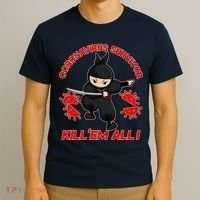 Coronavirus Survivor Ninja Kill Em' All T-Shirt thumb 3