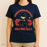 Coronavirus Survivor Ninja Kill Em' All T-Shirt thumb 4