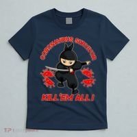 Coronavirus Survivor Ninja Kill Em' All T-Shirt thumb 5
