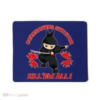 Coronavirus Survivor Ninja Kill Em' All Mousepad thumb 0