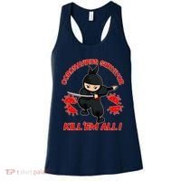 Coronavirus Survivor Ninja Kill Em' All Women's Tank Top thumb 0