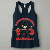 Coronavirus Survivor Ninja Kill Em' All Women's Tank Top thumb 3