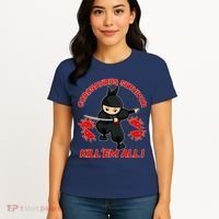 Coronavirus Survivor Ninja Kill Em' All Women's T-Shirt thumb 4