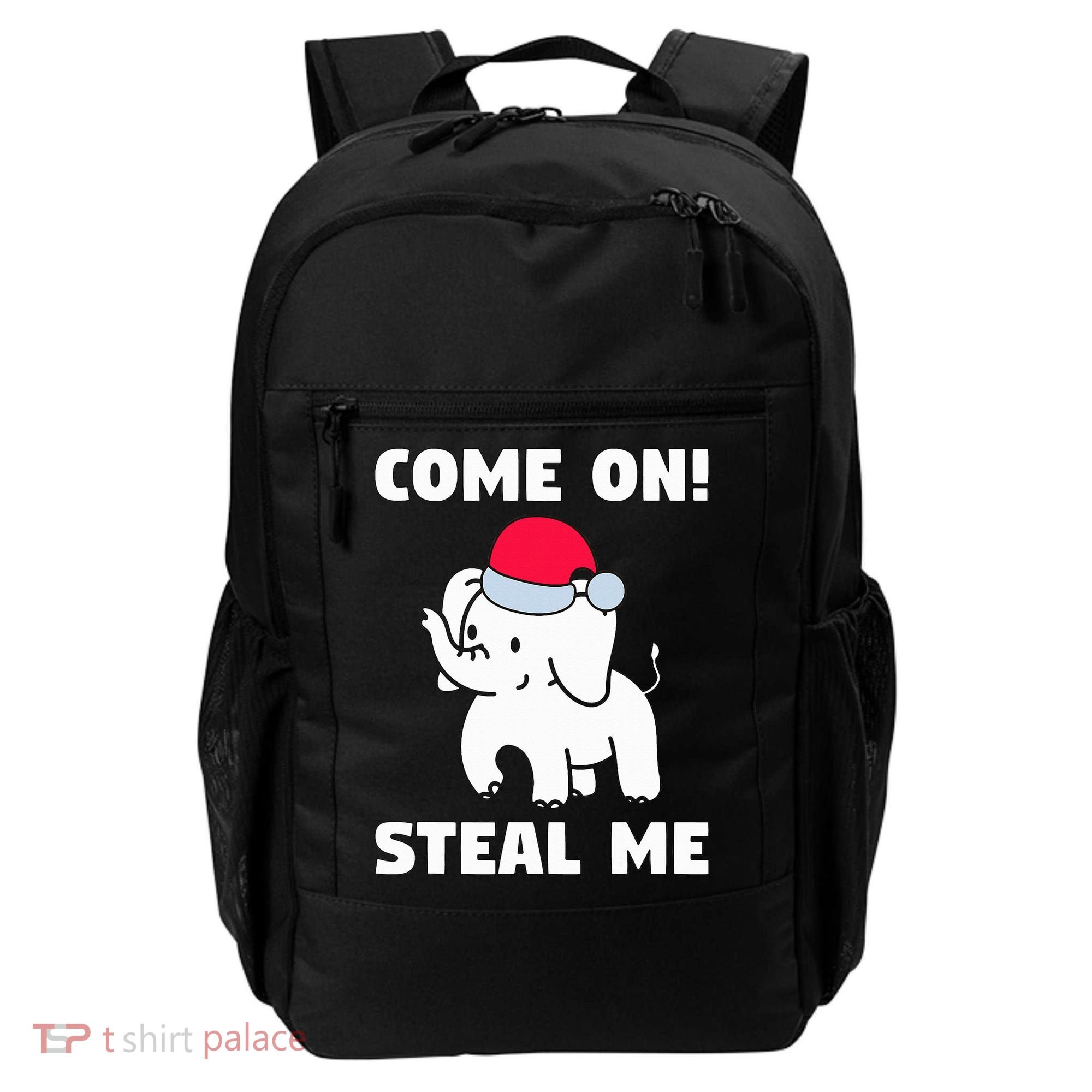 Come on! Steal me  White elephant gift in Office Party  Backpack