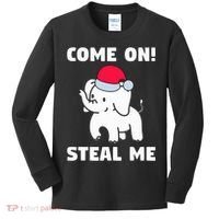 Come on! Steal me  White elephant gift in Office Party  Kids Long Sleeve Shirt thumb 0
