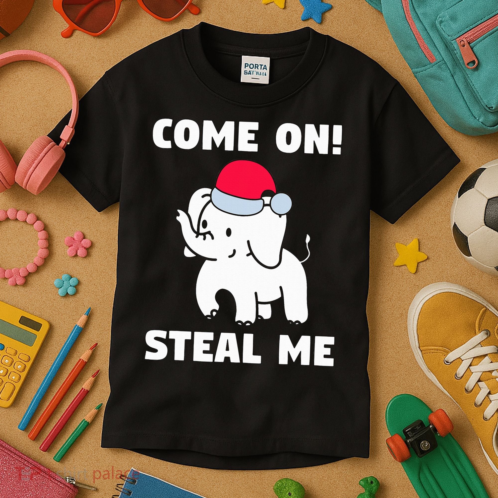 Come on! Steal me  White elephant gift in Office Party  Kids T-Shirt