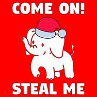 Come on! Steal me  White elephant gift in Office Party  Santa Hat thumb 1