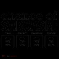 Chance Of Sarcasm Funny Sarcastic Weather Meme Coffee Mug thumb 5